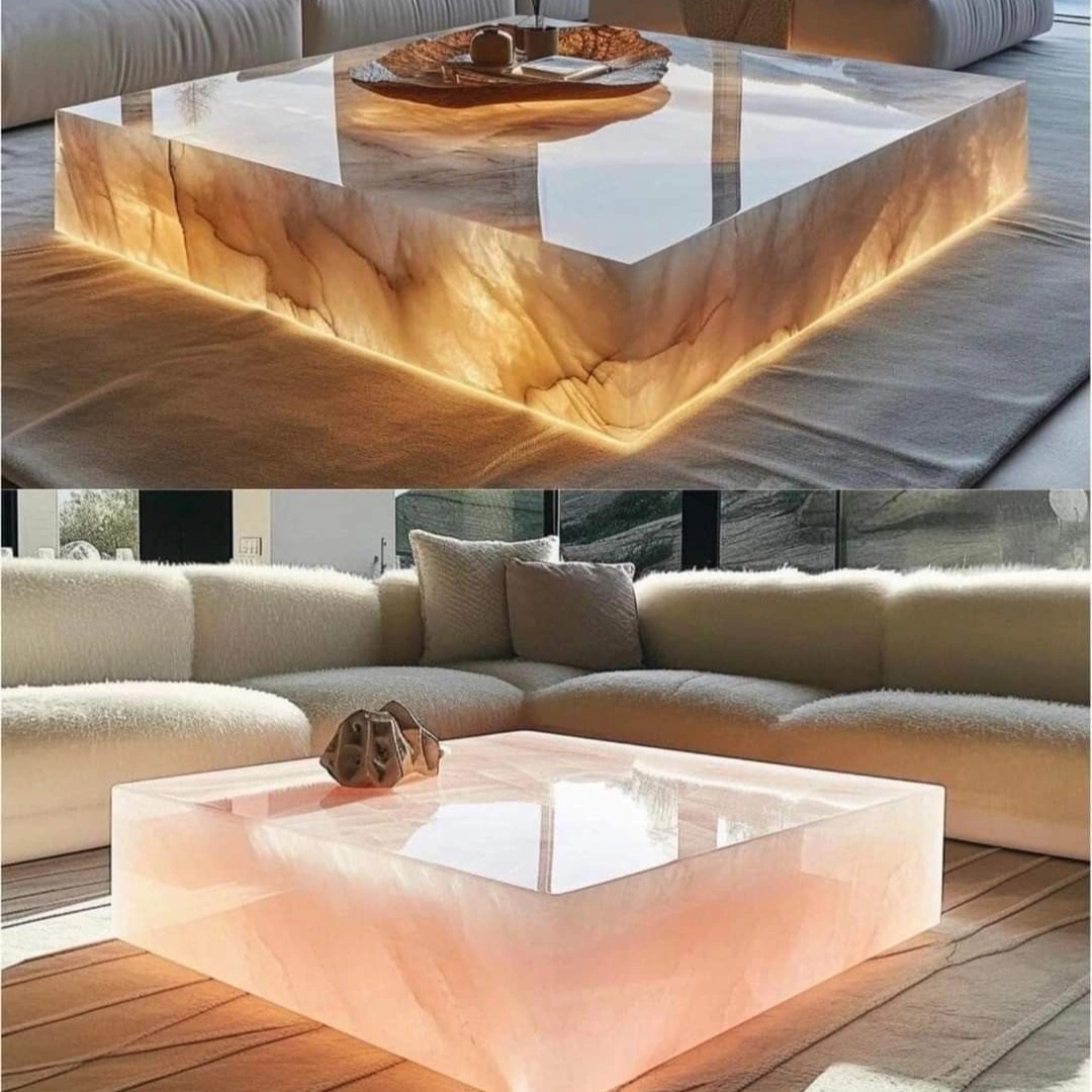Luxury Indoor Glowing Marble Table